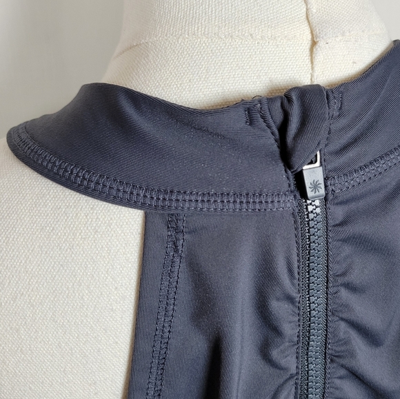 Athleta Gray 1/4 Zip Sleeveless Tank Top Size Small - Picture 8 of 10